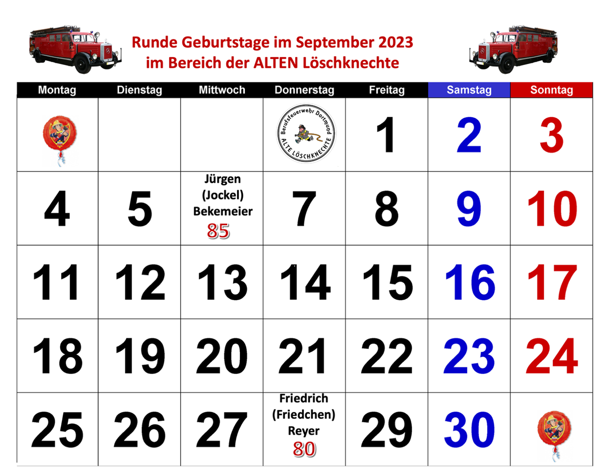 runde geburtstage im Septembet