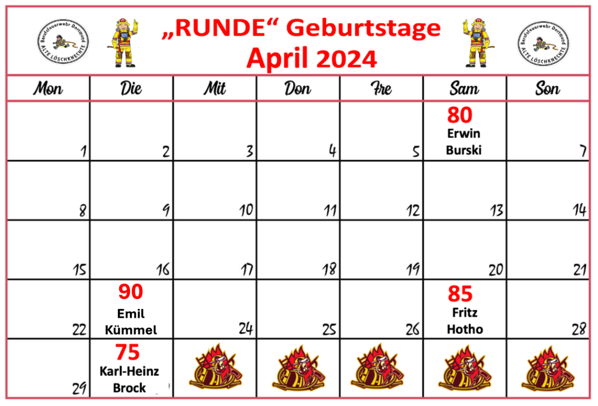 Geburtstage April 24