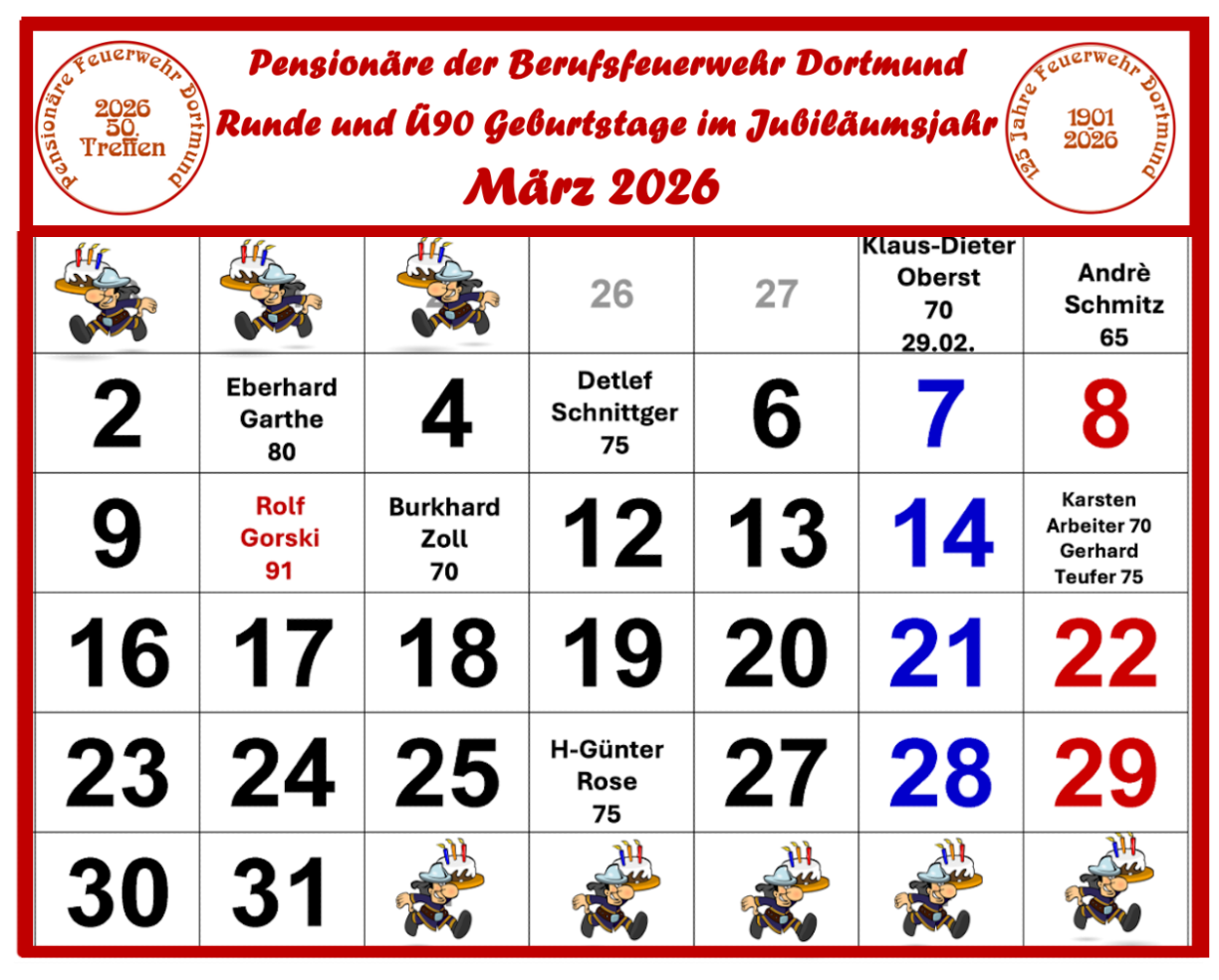 Kaalender März 2026