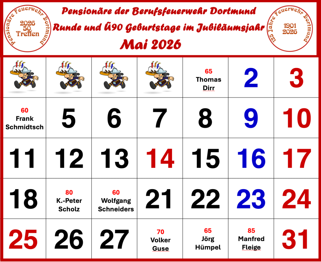 Kalender Mai 25