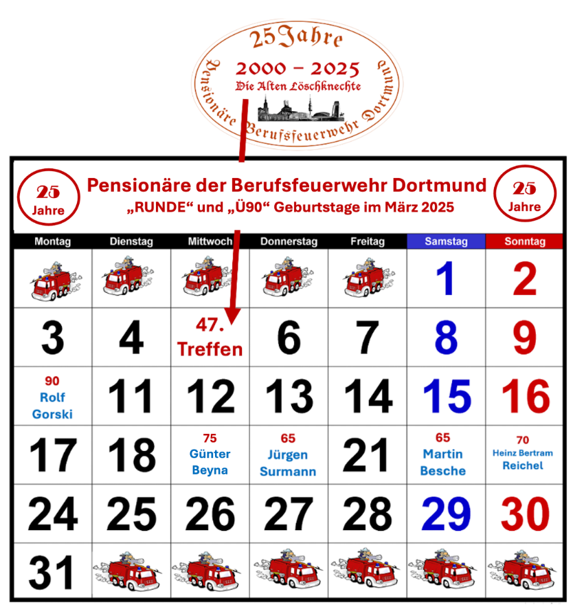 Kalender März neu