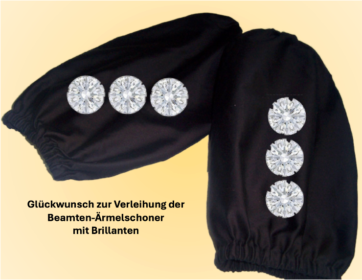 ärmelschoner mit Brillanten