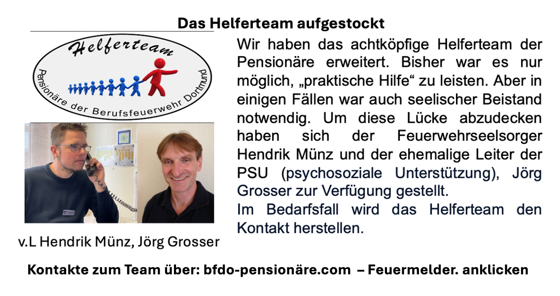 helferteam aufgestockt